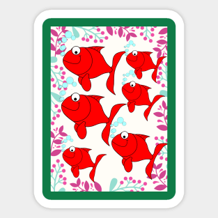 Fish in the water Sticker